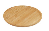 Bamboo Lazy Susan Natural Dining Kitchen Tableware Cheeseboard Gift Home 33cm