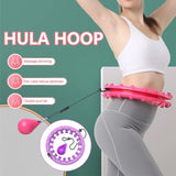 24 Knots Smart Hula Hoop Weighted Fitness Detachable Hoops Weight Hoola Sport
