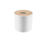 1x Tissue Box Round Dispenser Paper Storage Holder Napkin Case Organizer Wooden