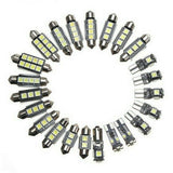 23x Car 12v Led Festoon Interior White Light Bulb 5050 5smd Auto Dome Globe