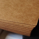 20x Blank Flat Cards Thick Card Stock 300gsm Handmake Paper 100*148mm -Kraft