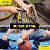 Compact Air Pump Set Dual Action Sports Balls Bike Inflatable Mounting Bracket