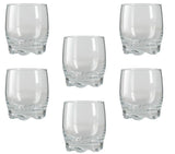 6 pieces Clear Glass Tumblers Clear Base Ava Water Drinking Glasses Drink 290ml