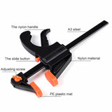 4 Pcs Woodworking Clip Bar Clamp F-tyle Grip Quick Ratchet Release Squeeze Tools