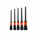 5pcs Car Detailing Cleaning Brush Set Kit For Dashboard Crevice Engine Wheel Air