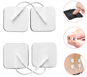 12 Pcs Tens Machine Replacement Electrode Pads Gel Self Adhesive Reusable 5x5cm