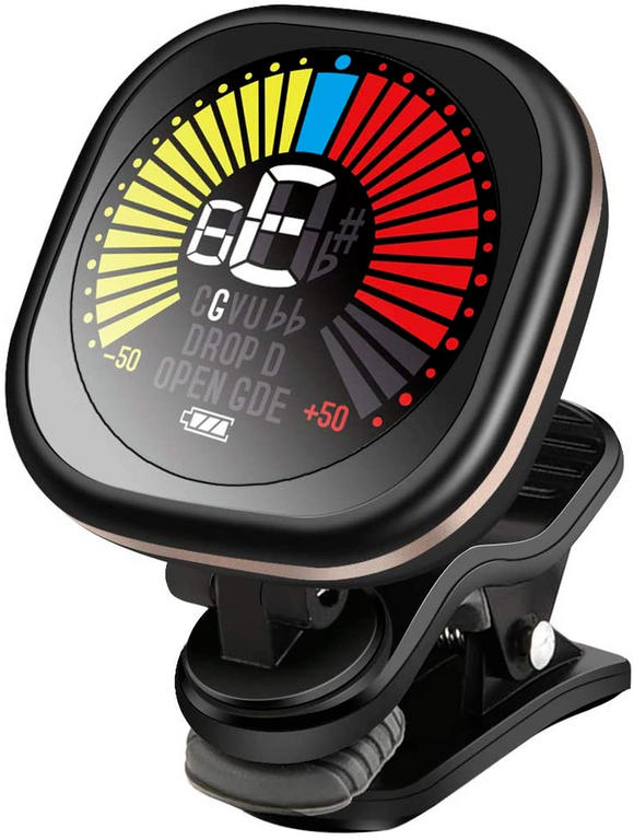 LEKATO Rechargeable Guitar Tuner Clip on Tuner Easy to Read All Instruments