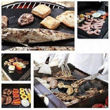 5Pcs Reusable BBQ Grill Mat Bake Sheet Resistant Teflon Meat Barbecue Non-Stick