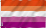 Large Sunset Lesbian Flag Heavy Duty Polyester Durable  90 X 150 CM  3ft x 5ft