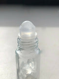 Clear Quartz Gemstone Roller Bottles Essential Oil Crystal Aromatherapy