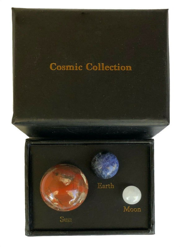 Cosmic Collection Sun Earth and Moon Tumbled Crystals Gemstones