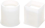 2x Silicone Mold Set Resin Epoxy Crafts Making Brush Pot Pen Holder Mould DIY