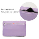 Women Large Capacity Collapsible Travel Bag Expandable Waterproof Duffel -Purple