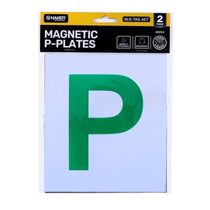 2PCE Plate P QLD/TAS/ACT Green Magnetic