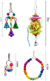 10pcs Parrot Hanging Swing Bird Toy Harness Cage Ladder Parakeet
