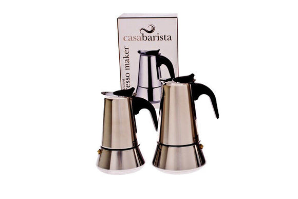 6/10 CUP Espresso Coffee Maker Percolator Perculator Stovetop CasaBarista