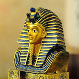 Egyptian Head Backflow Burner Polyresin Temple Pharaoh Smoke Cone Incense Burner