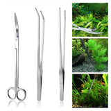 Aquarium Tool Kit Aquatic Plant Tweezers Scissors Spatula Tank Aquascaping Set