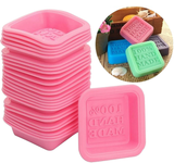 24x Silicone Soap Mould Set For DIY Handmade Soap Making Square Shape Molds AU