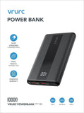 20W Mini Power Bank 10000Mah USB C Ultra-Slim Portable Charger PD QC3.0 Fast