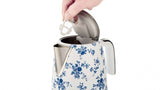 Laura Ashley Designer China Rose 1.7L Electric Cordless Kettle Britain Hand Made