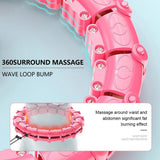 24 Knots Smart Hula Hoop Weighted Fitness Detachable Hoops Weight Hoola Sport