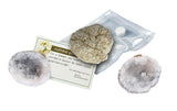 Break Your Own Geode Natural Quartz Crystal Unique Stone Rock Science Set of 3