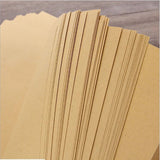 100x A4 Brown Kraft Paper Sheet 75GSM Natural Recycled Invitation Wedding