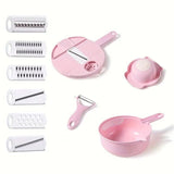 Vegetable Slicer Multifunctional Kitchen  Artifact Food Chopper - Pink