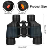 60x60 Day/Night Vision Zoom Binoculars Telescope Waterproof 3000M Outdoor Travel