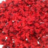 1000pcs Deep Red Silk Rose Petals Mother’S Day Wedding Confetti Anniversary Table Decorations Christening Flowers Scatter, SHATCHI