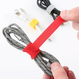 12x Mix Hook and Loop Cable Ties Reusable Magic Cords Organiser Strap Tidy Grip