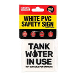 3pcs Peel & Stick  Sign Tank Water in Use Handy  Quality Material - 55x55 mm