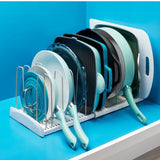 YouCopia Storemore Expandable Cookware Rack Adjustable Pan Organizer Kitchen Cab