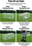 TRAP Humane Possum Feral Cage Cat Rabbit Bird Animal Dog Hare Fox Live Catch