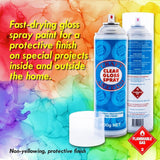 2pcs Clear Gloss Spray Sealant Smudge Proof Moisture Resistant Art Craft Photos