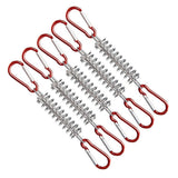 Outdoor Camping Tent Spring Wind Rope Buckle Fix Hook Buckles (RED 10PCS)