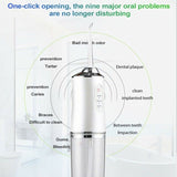 Cordless Oral Irrigator Water Jet Dental Teeth Flosser Tooth Cleaner 4Jet -Green
