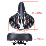 Wide Big Bum Bike Bicycle Saddle Seat Comfort Cruiser Extra Sporty Soft Pad
