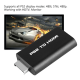 PS2 to HDMI Video Converter Composite AV to HDMI PlayStation 2 HD Adapter