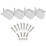 8 PCS Solar Panel Mounting Z Bracket Set For Flat Roof Wall Mount Kit Aluminum