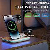 3 in 1 Wireless Charger 15W Fast Wireless Charging Station 3-In-1 Wireless Dock