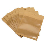 16pcs Resealable Kraft Paper Bags Resealable Bag Heat Pouches - 12x17 cm