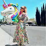 2x Unicorn Foil Ballon Fantasy Horse Girls Birthday Christmas X'mas Party