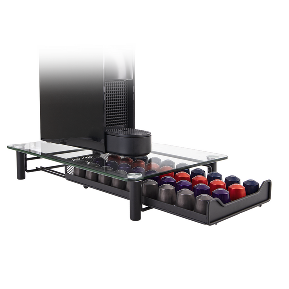 Coffee Machine Base w/ Capsule Drawer for Nespresso  Capsules Pod Storage