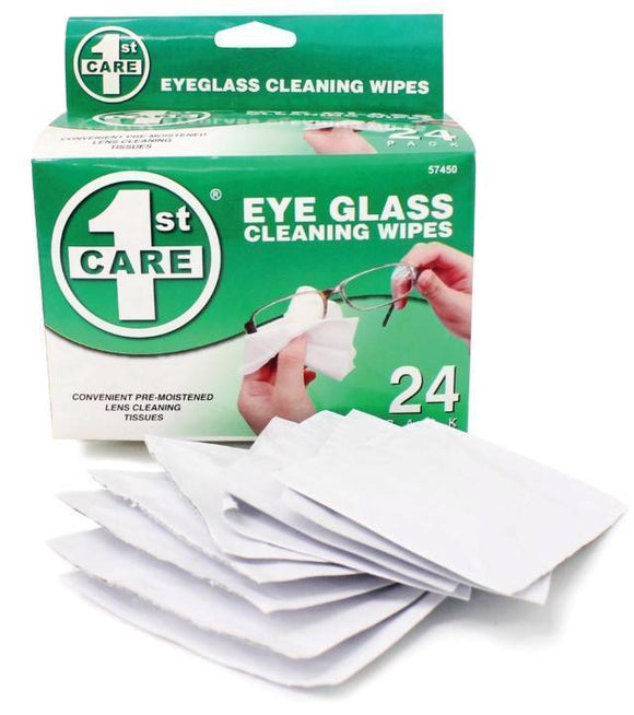 24x Eye Glasses Cleaning Wipes Camera Computer Optical Lens Cleaner