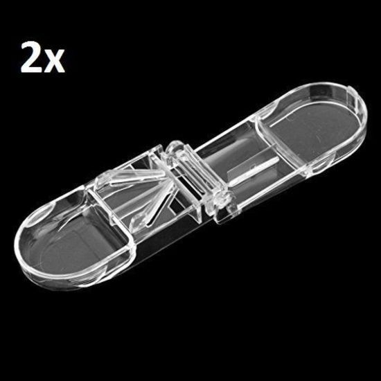 2PCs Vitamin Medicine Storage Box Pill Cutter Tablet Splitter Divider Portable