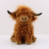 Cuddly Highland Cow Plush Toy Animal Scottish Scotland Calf Stuffed Doll