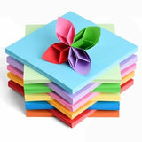 100 Sheets 15x15cm Mix 10 Colour Square Origami Folding Paper DIY Crafts Tools