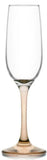 6x Clear Glass Coloured Base Sparkling Champagne Flute Drink Kitchen Gift 215ml